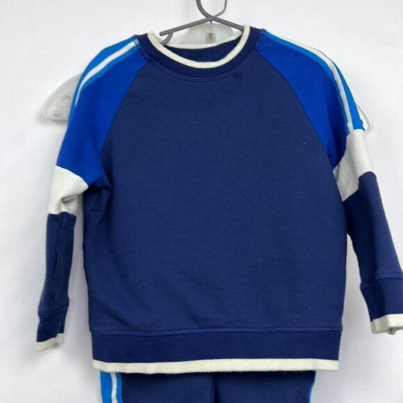 Hanna Andersson Blue 2 Piece crew neck sweatsuit size 4 - Picture 2 of 13